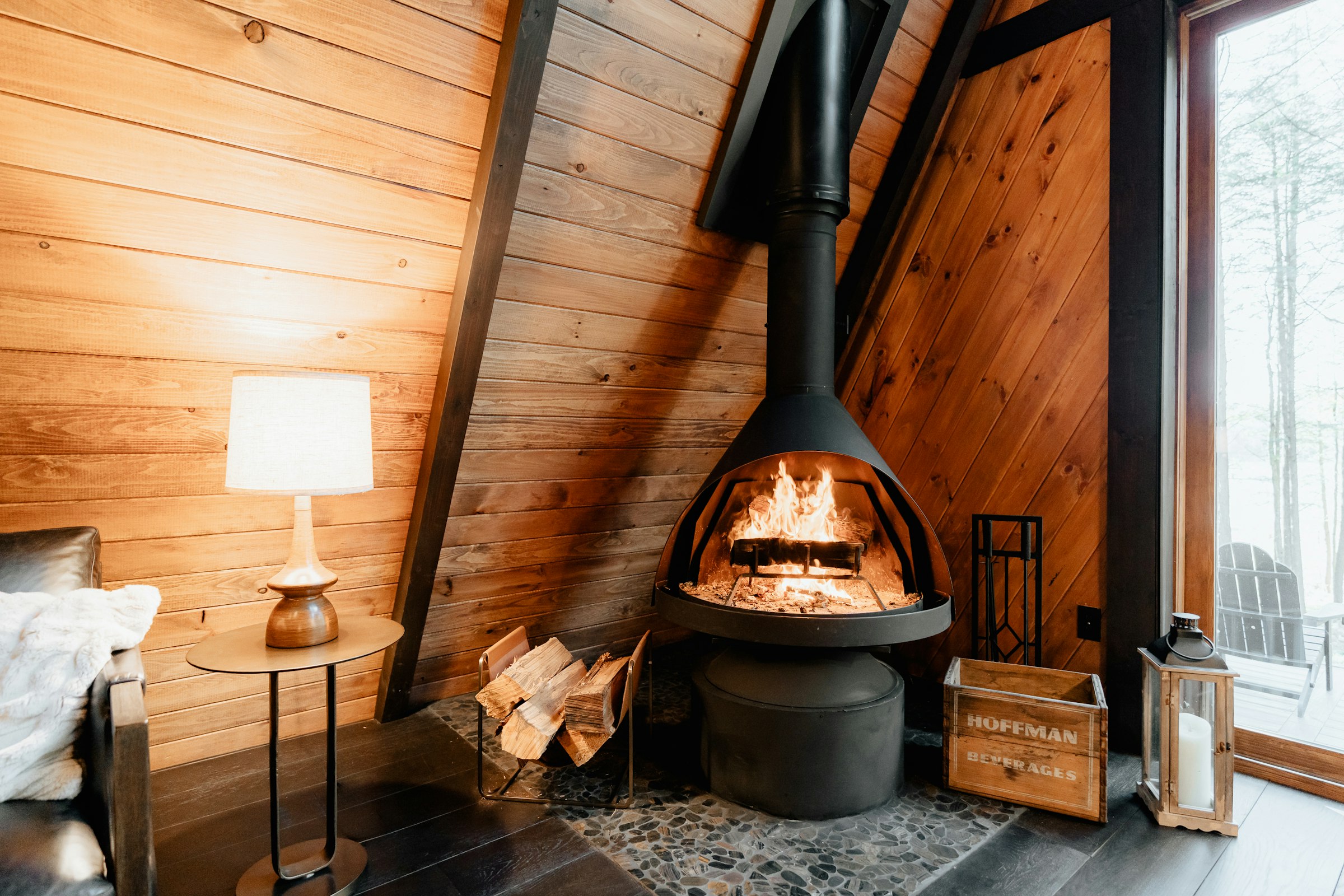 The stove lit, an hour before the sky turned