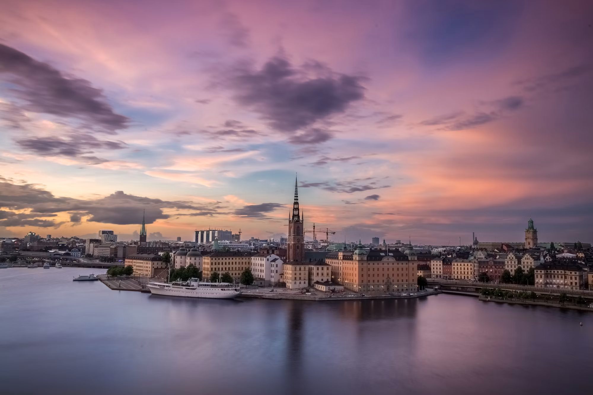 Gamla Stan at sunset